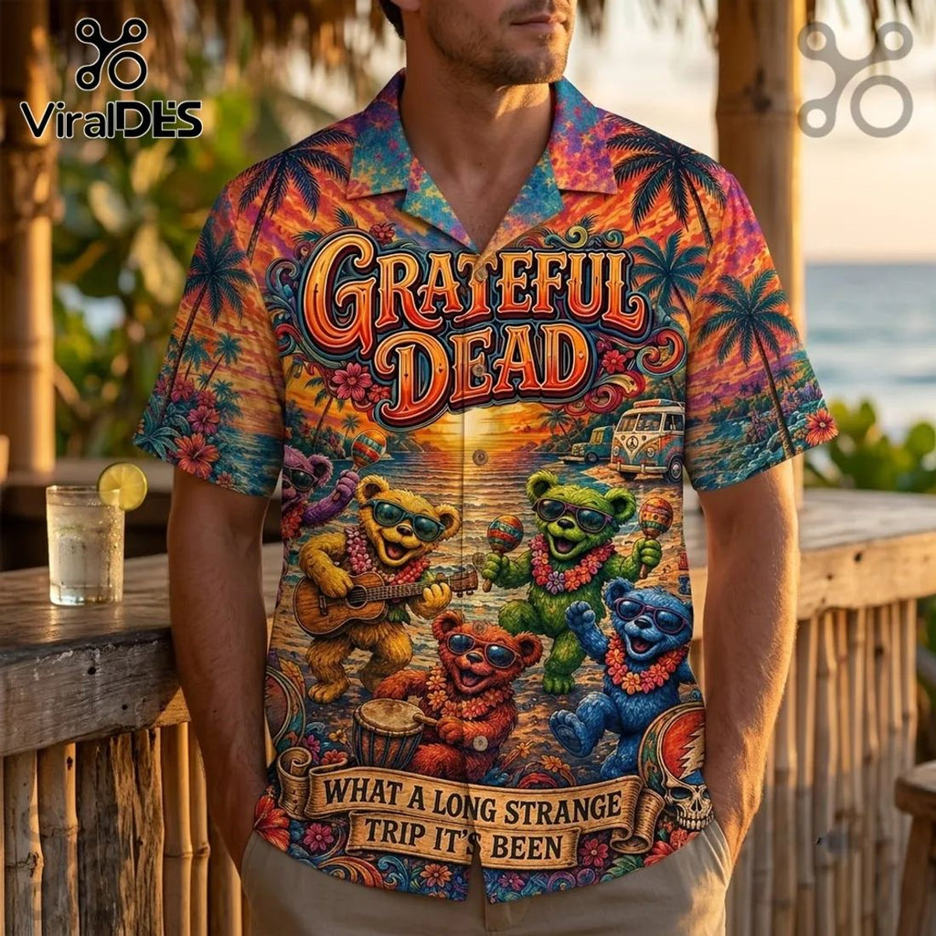 Grateful Dead Dancing Bears Hawaiian Shirt
