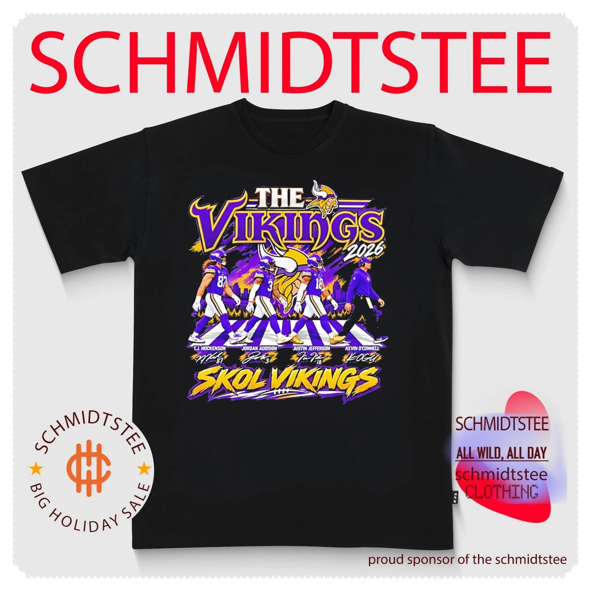 Minnesota Vikings the Vikings Abbey Road 2026 Skol Vikings shirt