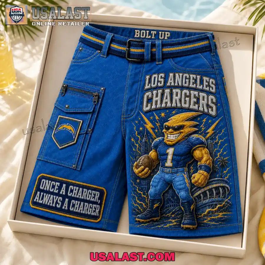 Los Angeles Chargers Bolt Up Men Cargo Short