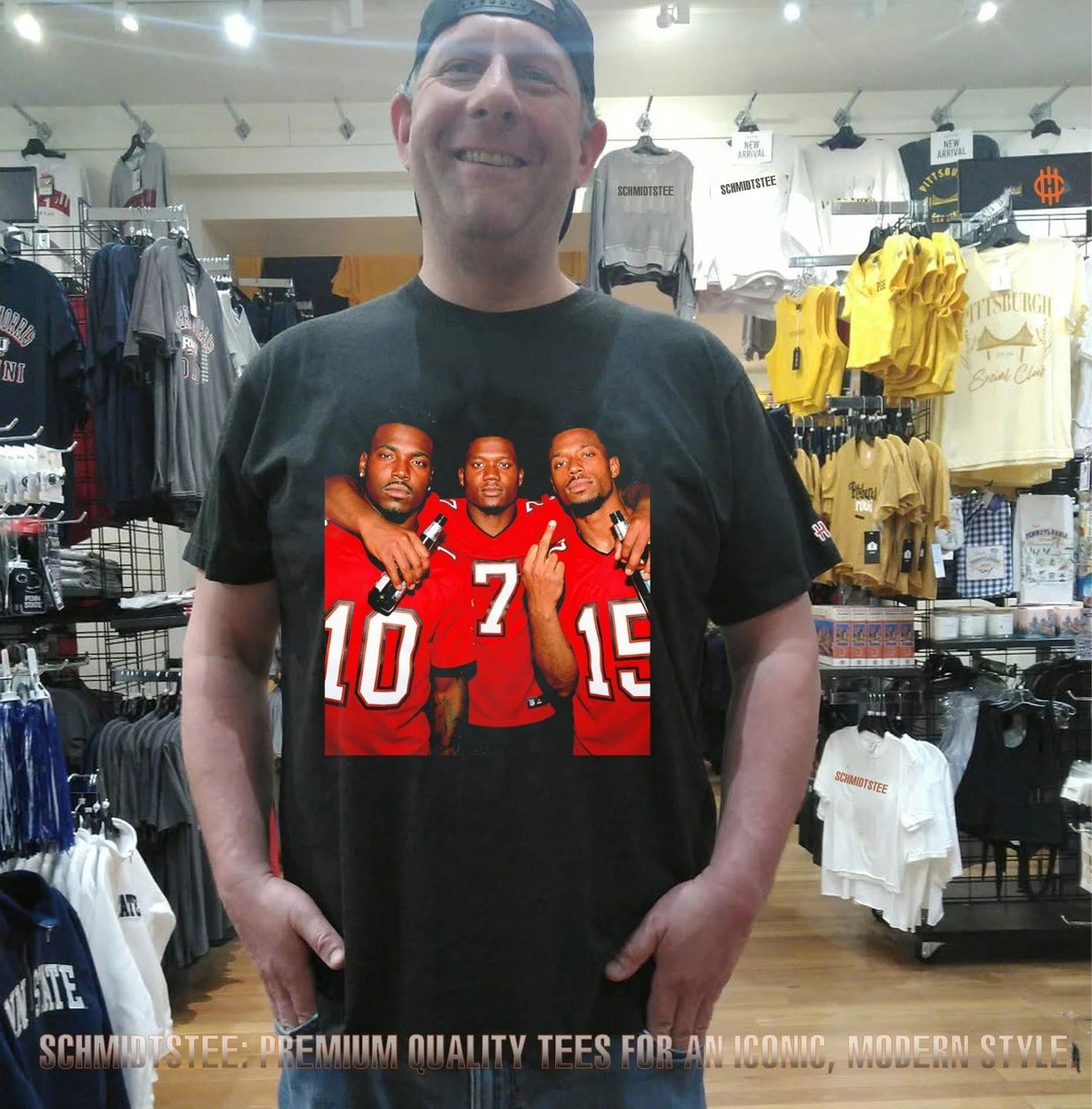 Bucky Irving Tez Johnson and Jalon Daniels Tampa Bay Buccaneers beer middle finger shirt