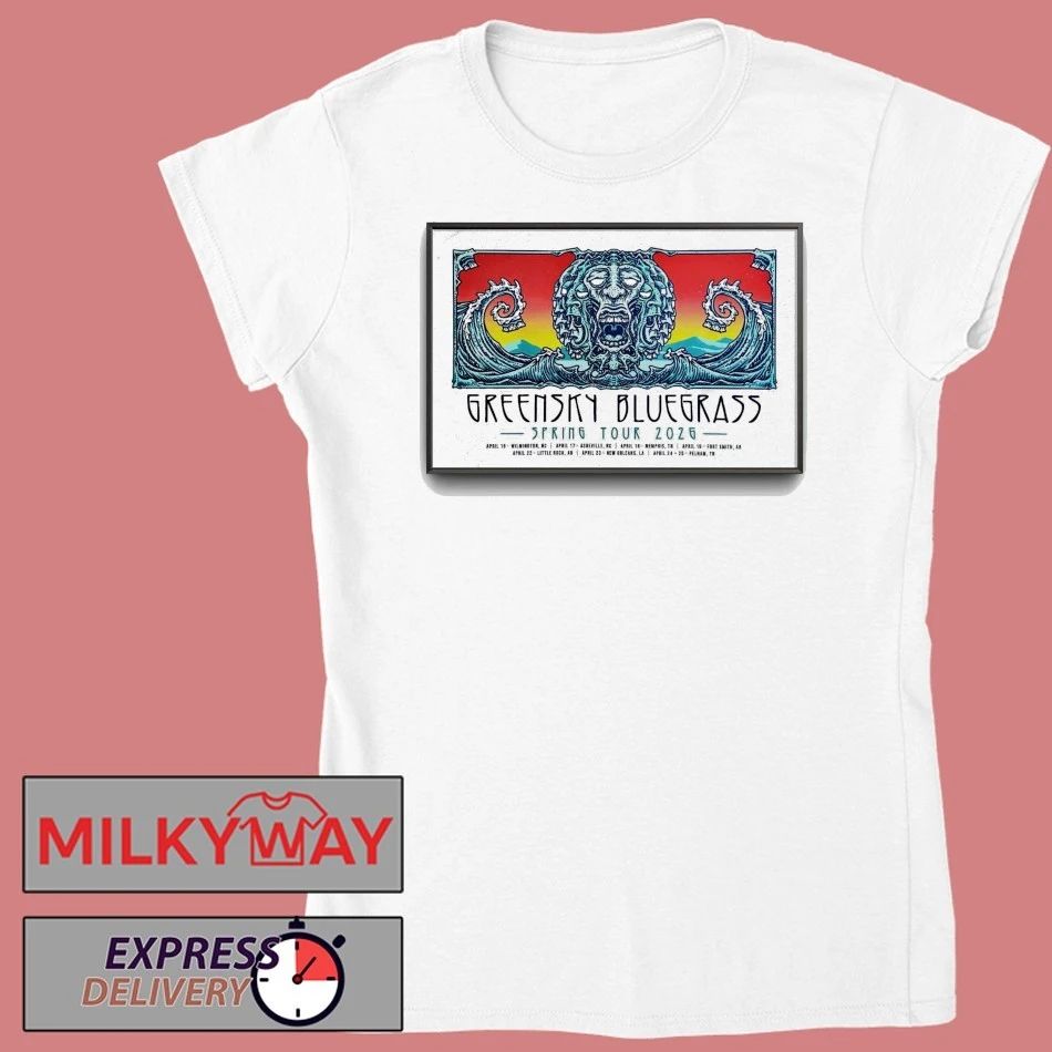 Greensky Bluegrass Spring 2026 Tour Poster shirt