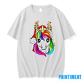 Rainbow Reindeer Unicorn Christmas Lights Tshirts Sweater