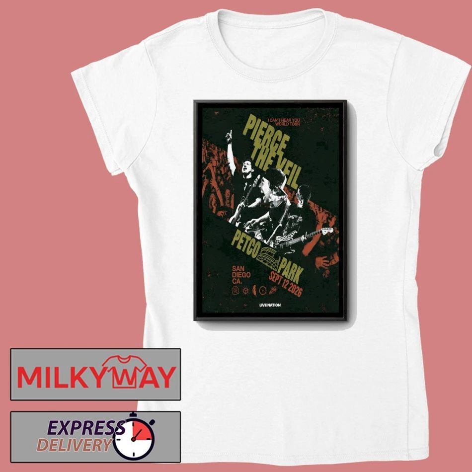 Pierce The Veil Sept 12 2026 Petco Park in San Diego, CA Poster shirt