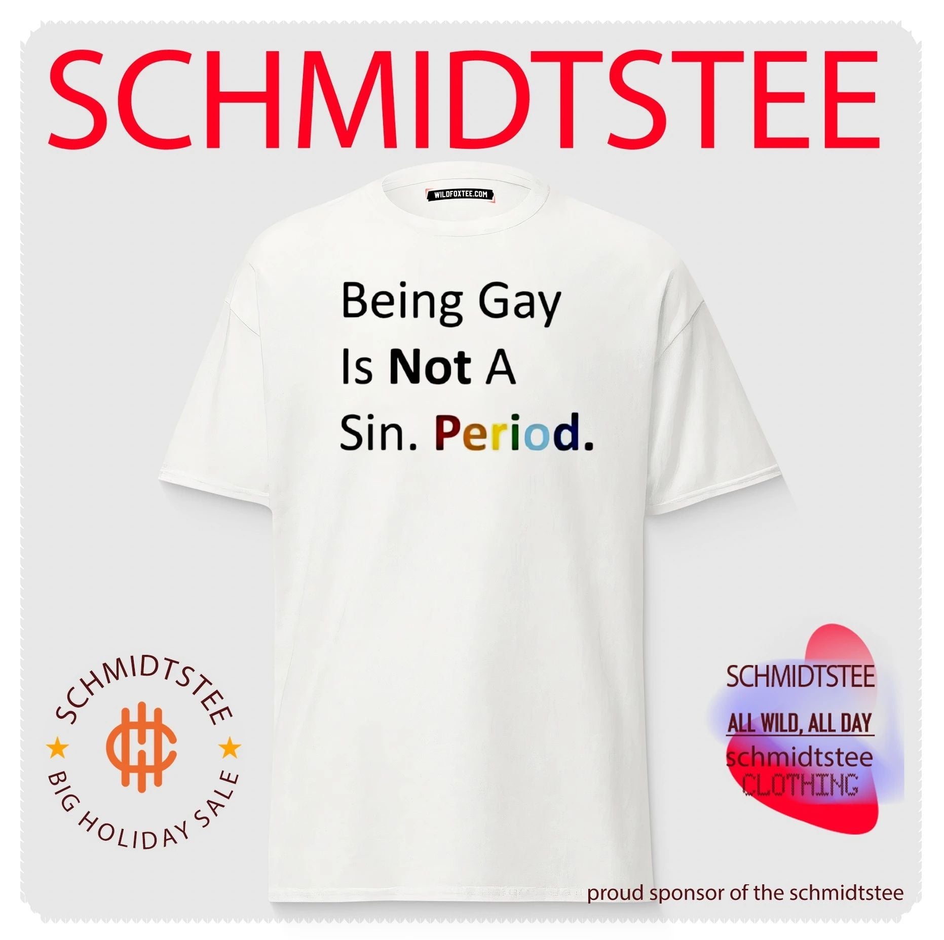 Being gay is not a sin period Pride shirt