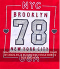 Brooklyn New York City 78 NYC USA shirt