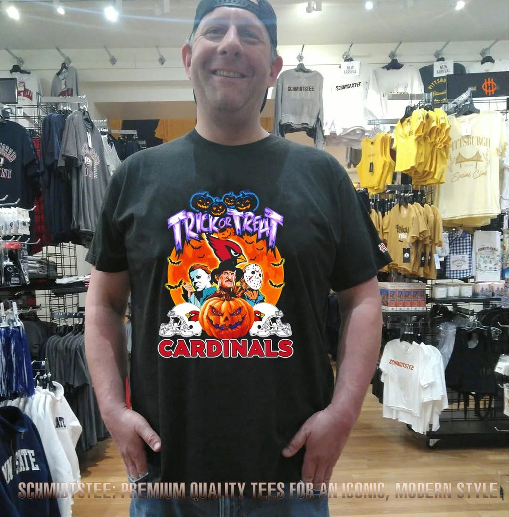 Arizona Cardinals x Trick Or Treart Horror characters Halloween shirt