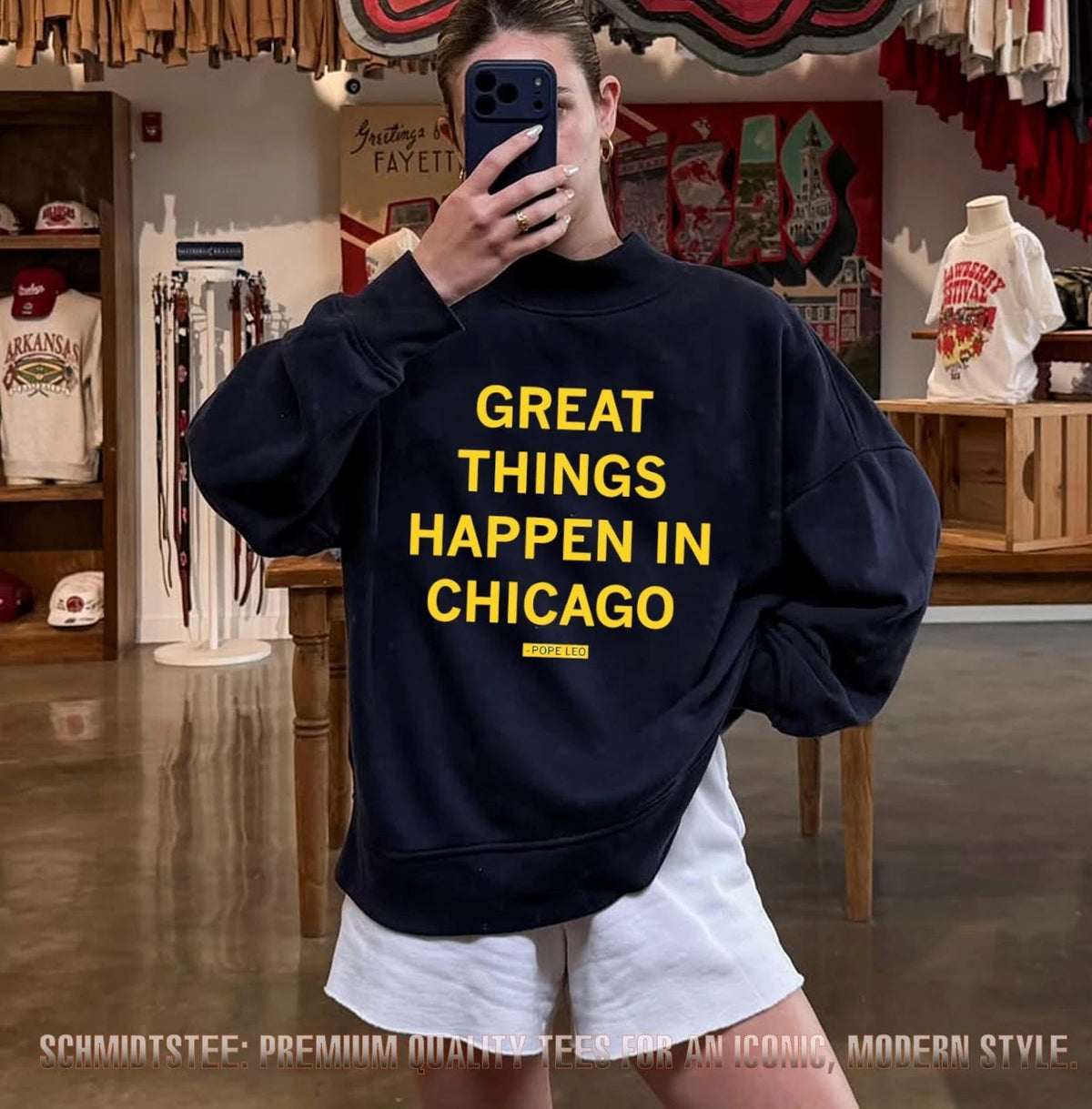 Pope Leo Great Things Happen In Chicago shirt