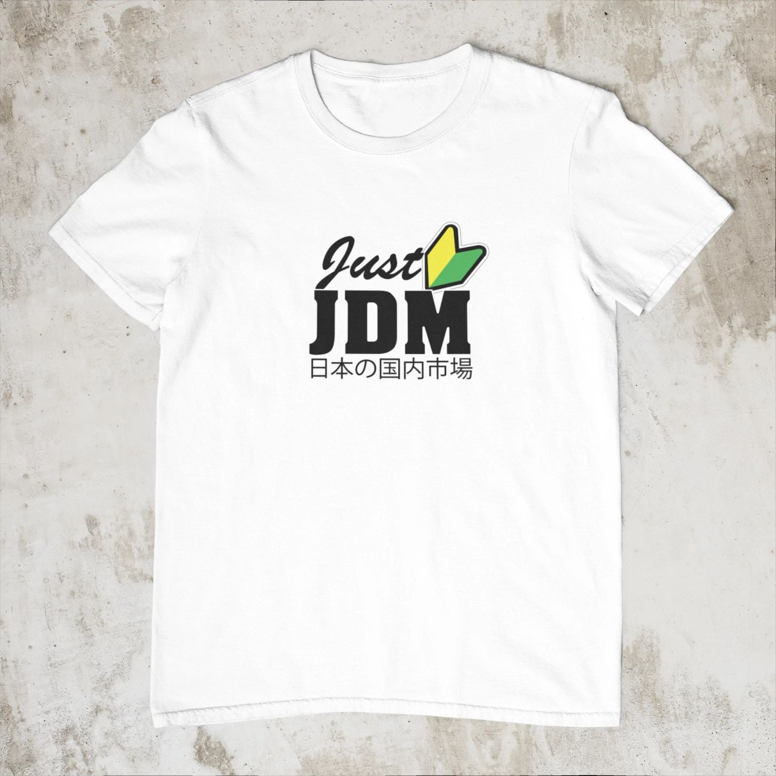 Just JDM Car Culture Stance Japanese Trendy Printed Cotton Men's T-shirt Top Tee
