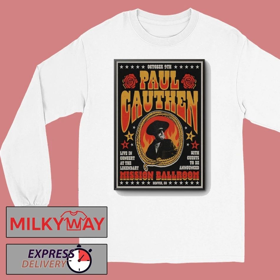 Paul Cauthen October 9 2026 At The Mission Ballroom Show Poster T-Shirt