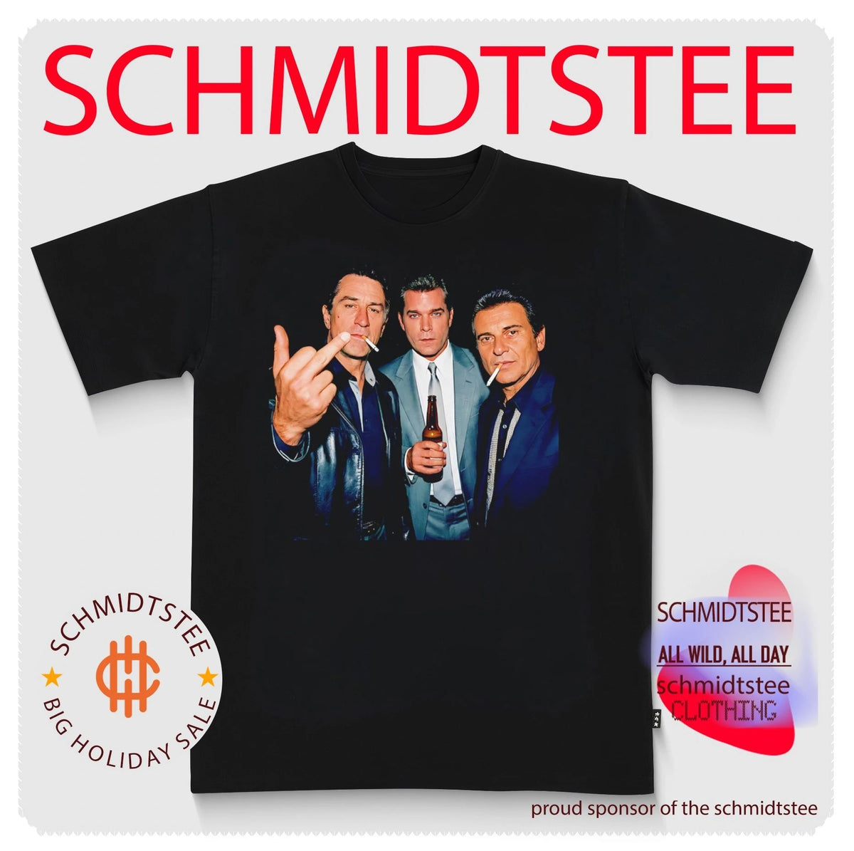 Goodfellas smoking middle finger shirt