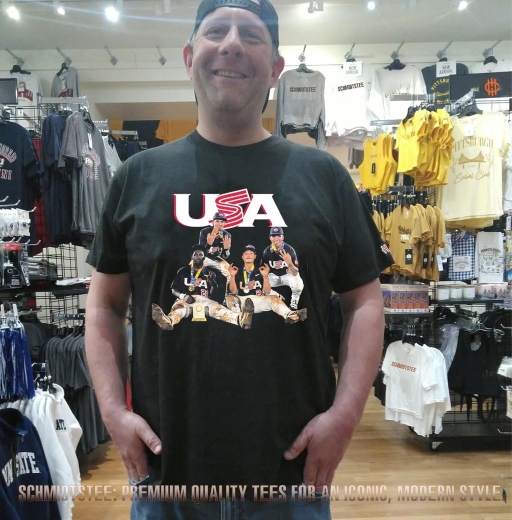 USA Baseball Champion players cheering moment shirt