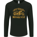 Simple Happiness Biker Motorcycle Motorbike Mens Long Sleeve T-Shirt