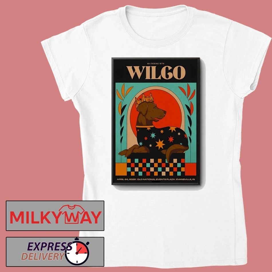 Wilco In Evansville IN On Apr 24 2026 Tour Poster shirt