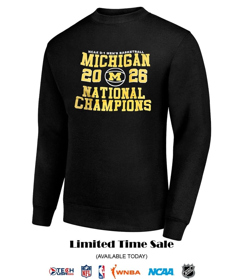 Michigan Wolverines 2026 NCAA D-1 Men’s Basketball National Champions shirt
