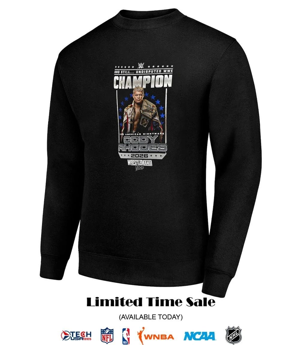 Cody Rhodes WrestleMania 42 Winner 2026 Champion shirt