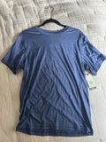 NWT GAIAM Mens True Navy Heather Everyday Basic Crew Fitness Slim Fit Size Med M
