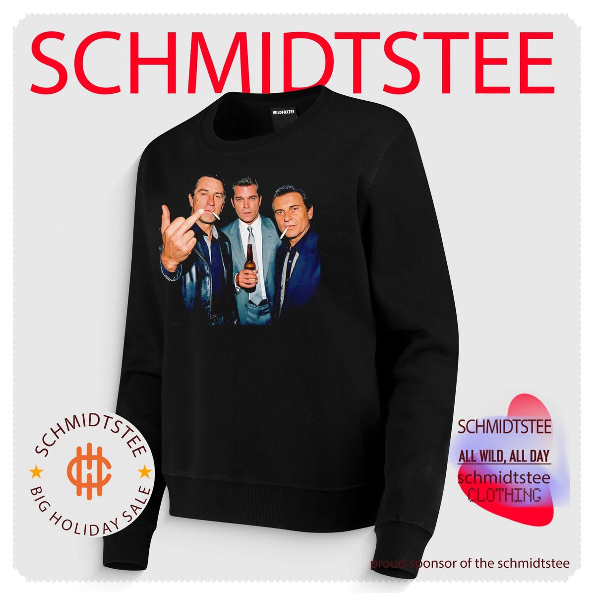 Goodfellas smoking middle finger shirt