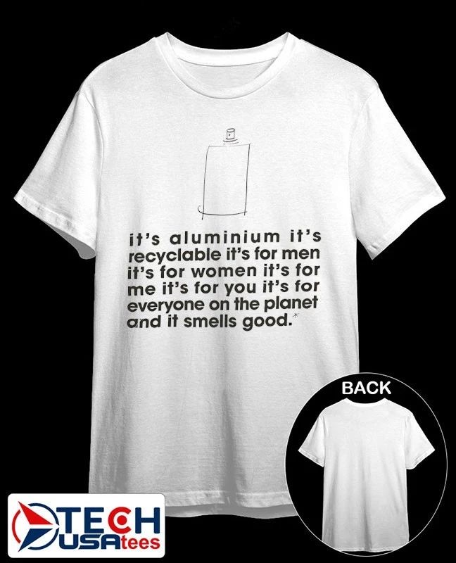 It’s aluminium it’s recyclable it’s for men shirt