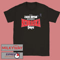 Zach Bryan With Heaven On Tour Nebraska 2026 Venue Merch Tee On April 25 2026 At Lincoln Memorial Stadium Nebraska Huskers Big Logo shirt