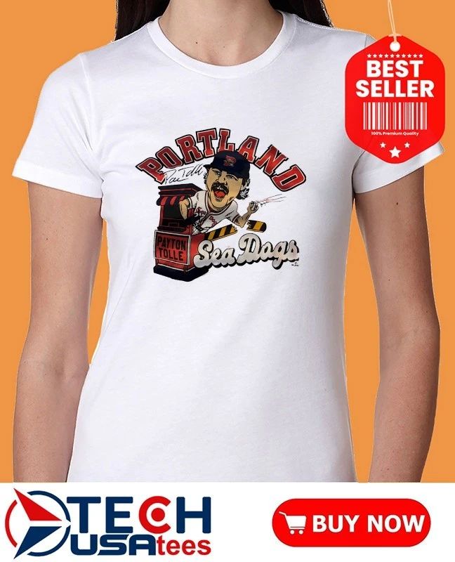 Portland Sea Dogs Payton Tolle caricature signature shirt