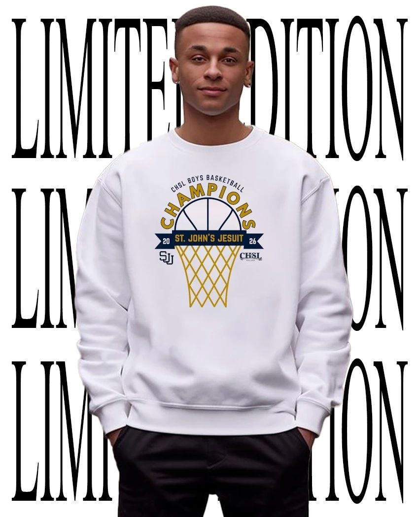 St John’s Jesuit 2026 CHSL Boys Basketball Champions shirt