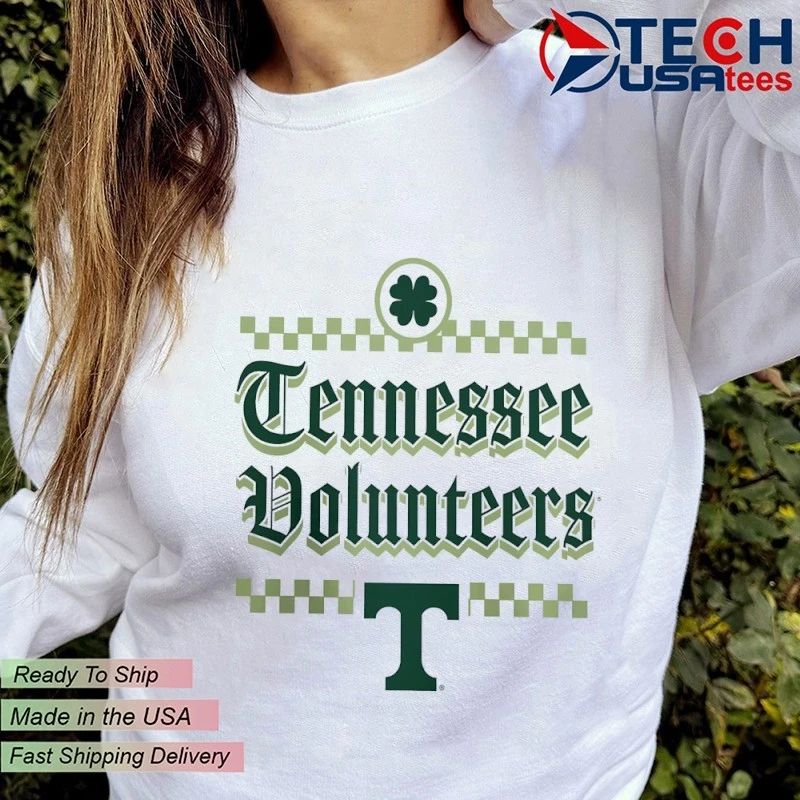 Tennessee Volunteers St. Patrick’s Day checkered shirt