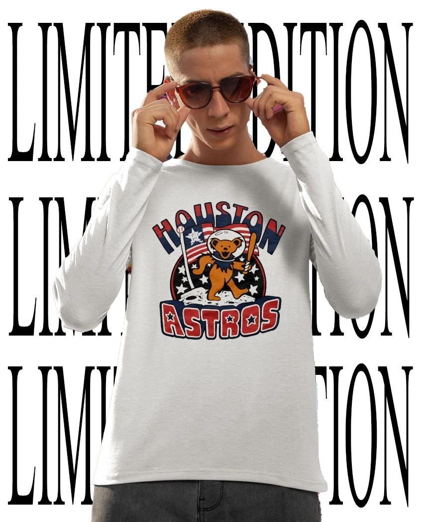 Houston Astros Grateful Bear Dancing Astronaut Baseball shirt