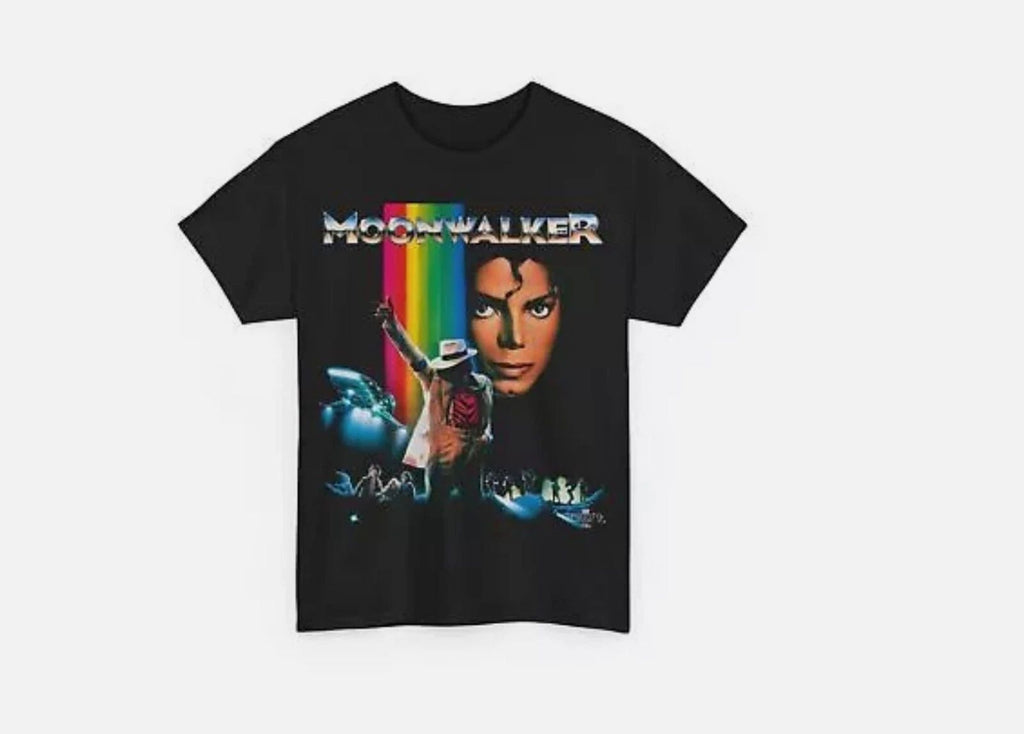 SALE Michael Jackson Moonwalker Movie T Shirt Unisex Heavy Cotton Tee