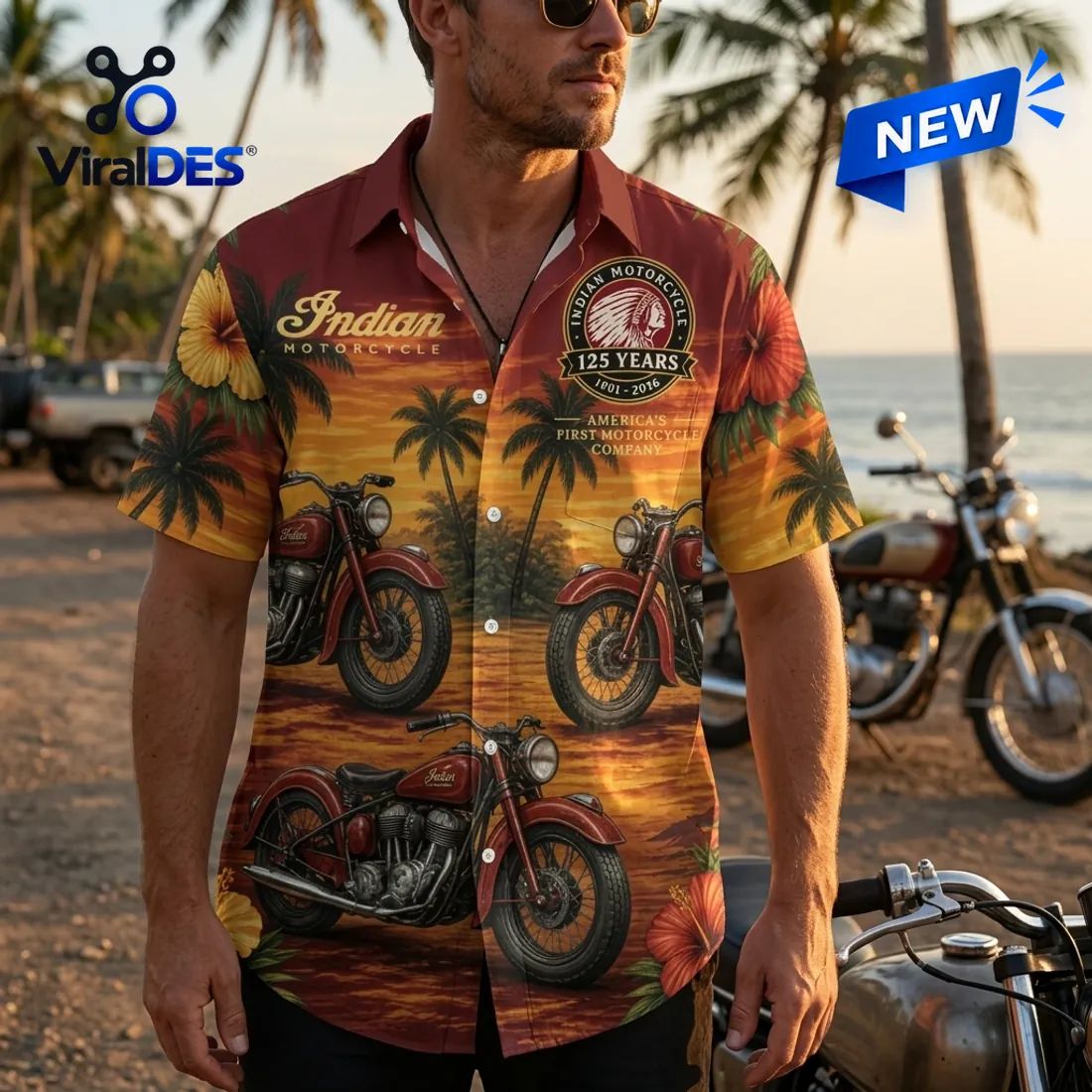 Indian Motorcycle 125th Anniversary Button-Down Shirt