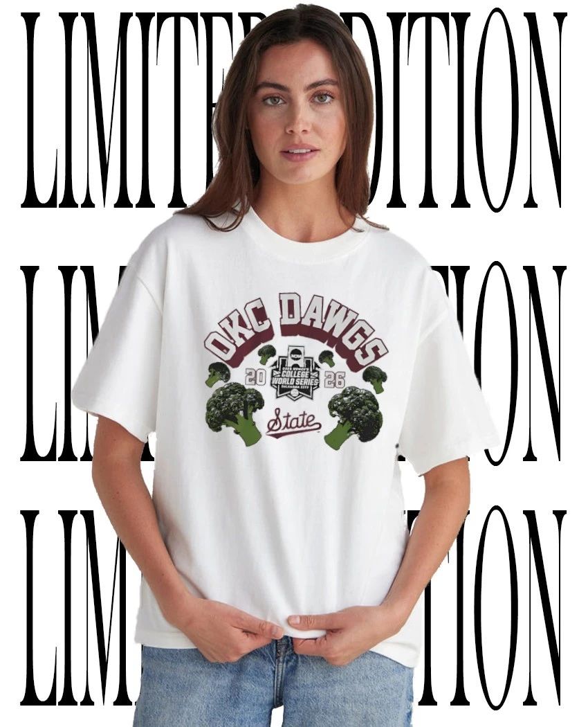 Mississippi State Bulldogs Softball OKC Dawgs 2026 College World Series broccoli shirt