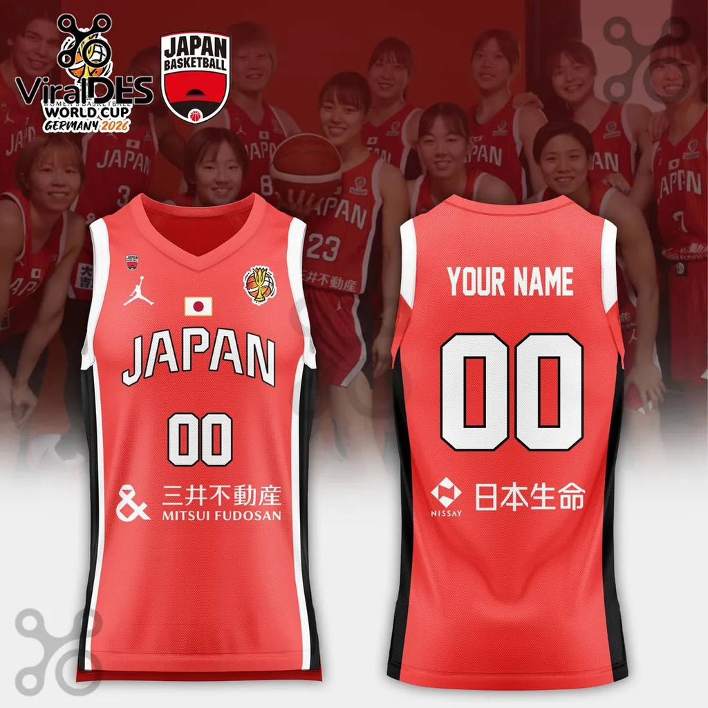 Japan Women’s National Basketball Team 2026 Red Replica Jersey