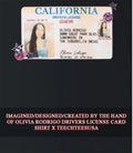 Olivia Rodrigo Drivers License card shirt