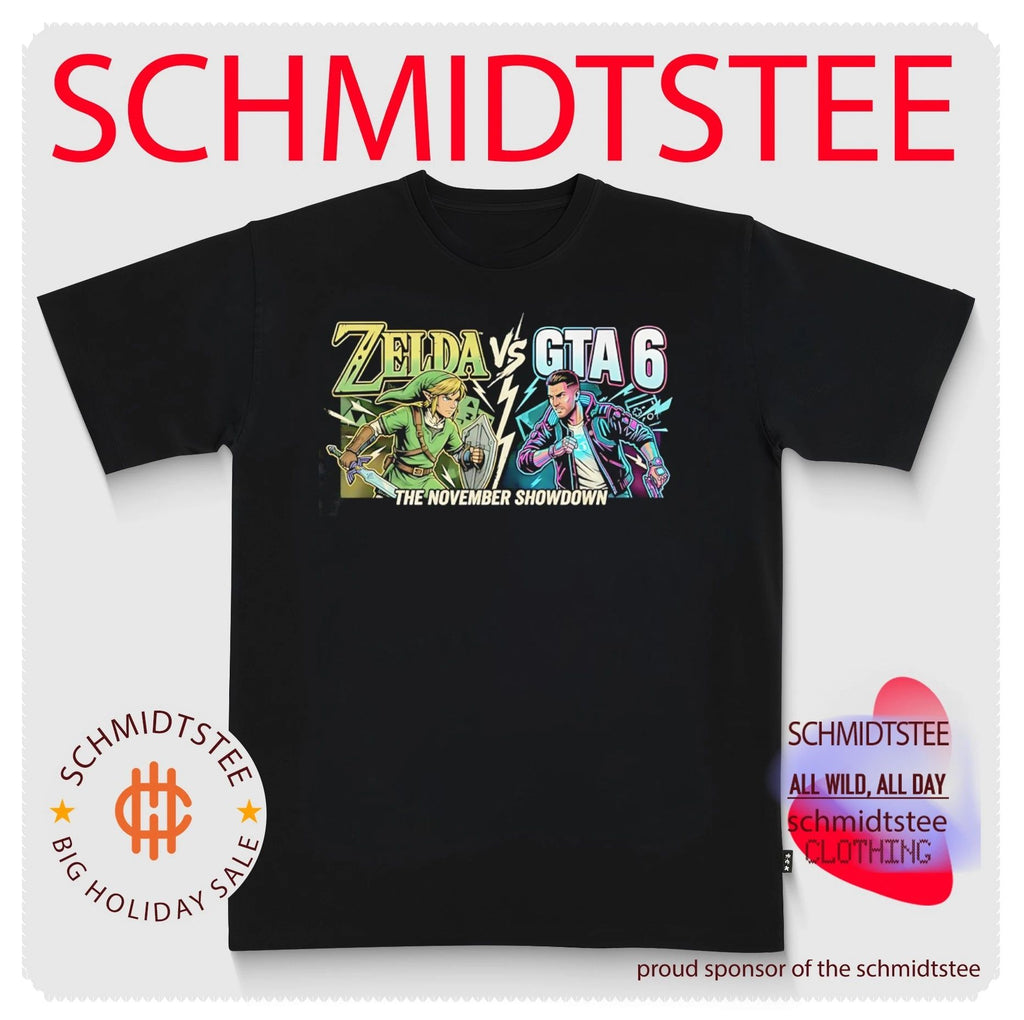 Zelda vs GTA 6 November Gaming Showdown shirt