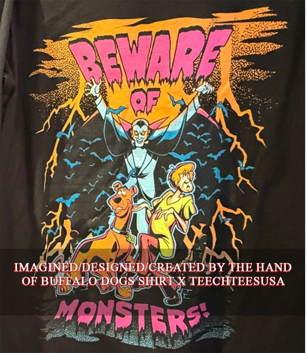 Beware of Monsters Scooby-Doo and Shaggy Halloween shirt