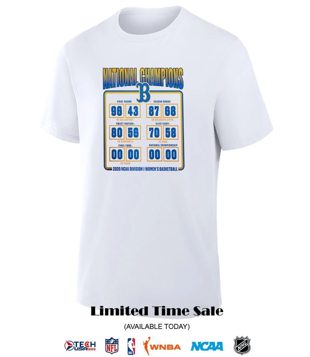 National Champions UCLA Bruins 2026 NCAA Women’s Basketball Schedule shirt