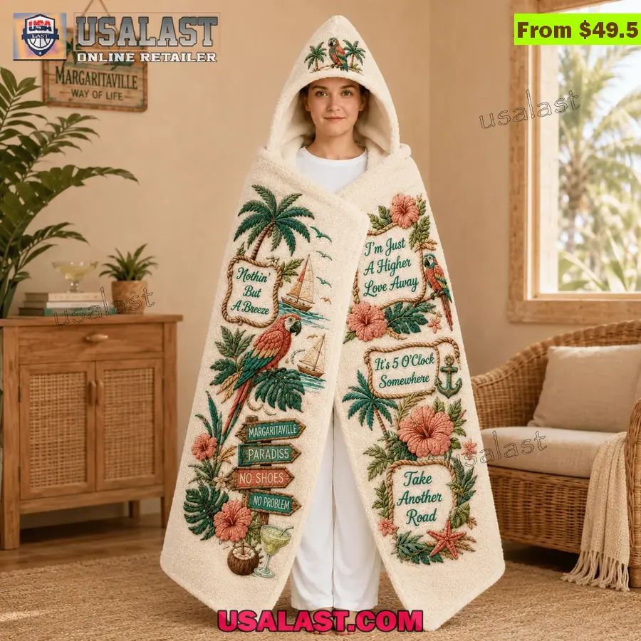 Jimmy Buffett Limited Edition Hooded Blanket
