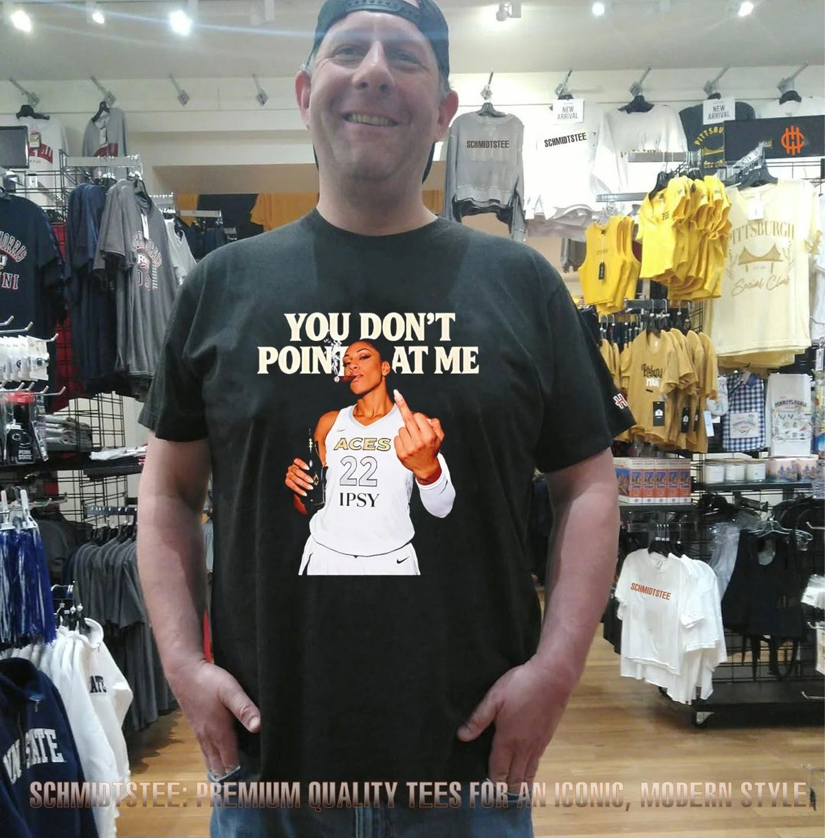 A’ja Wilson Las Vegas Aces You Don’t Point At Me middle finger shirt