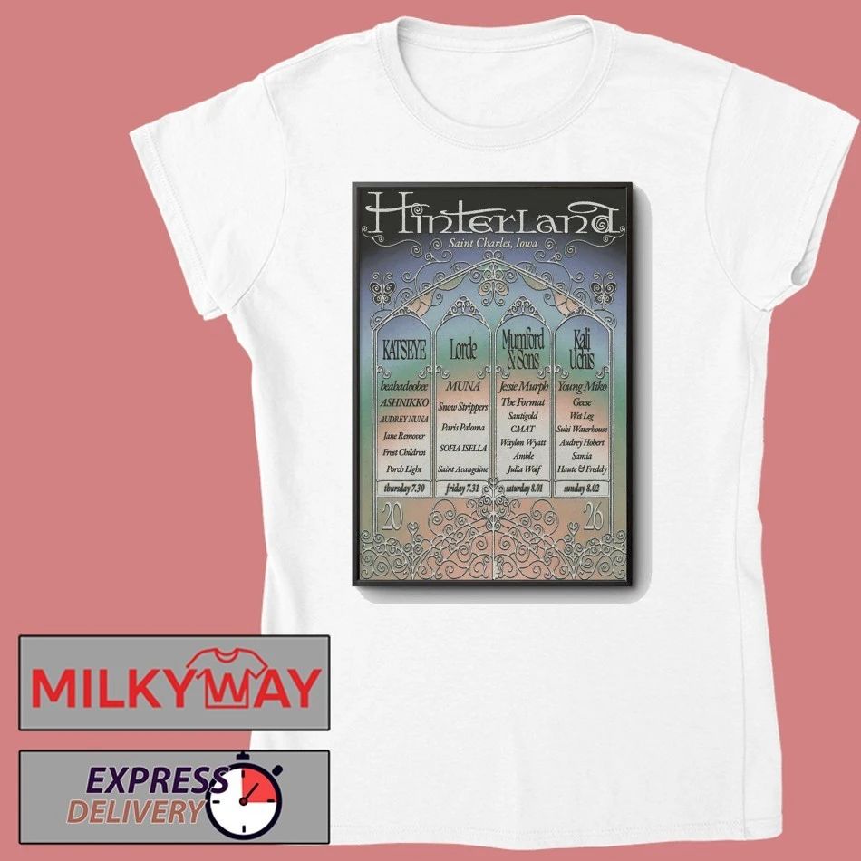 Hinterland Jul 30-Aug 2 2026 Avenue Of The Saints In St. Charles Iowa Poster shirt