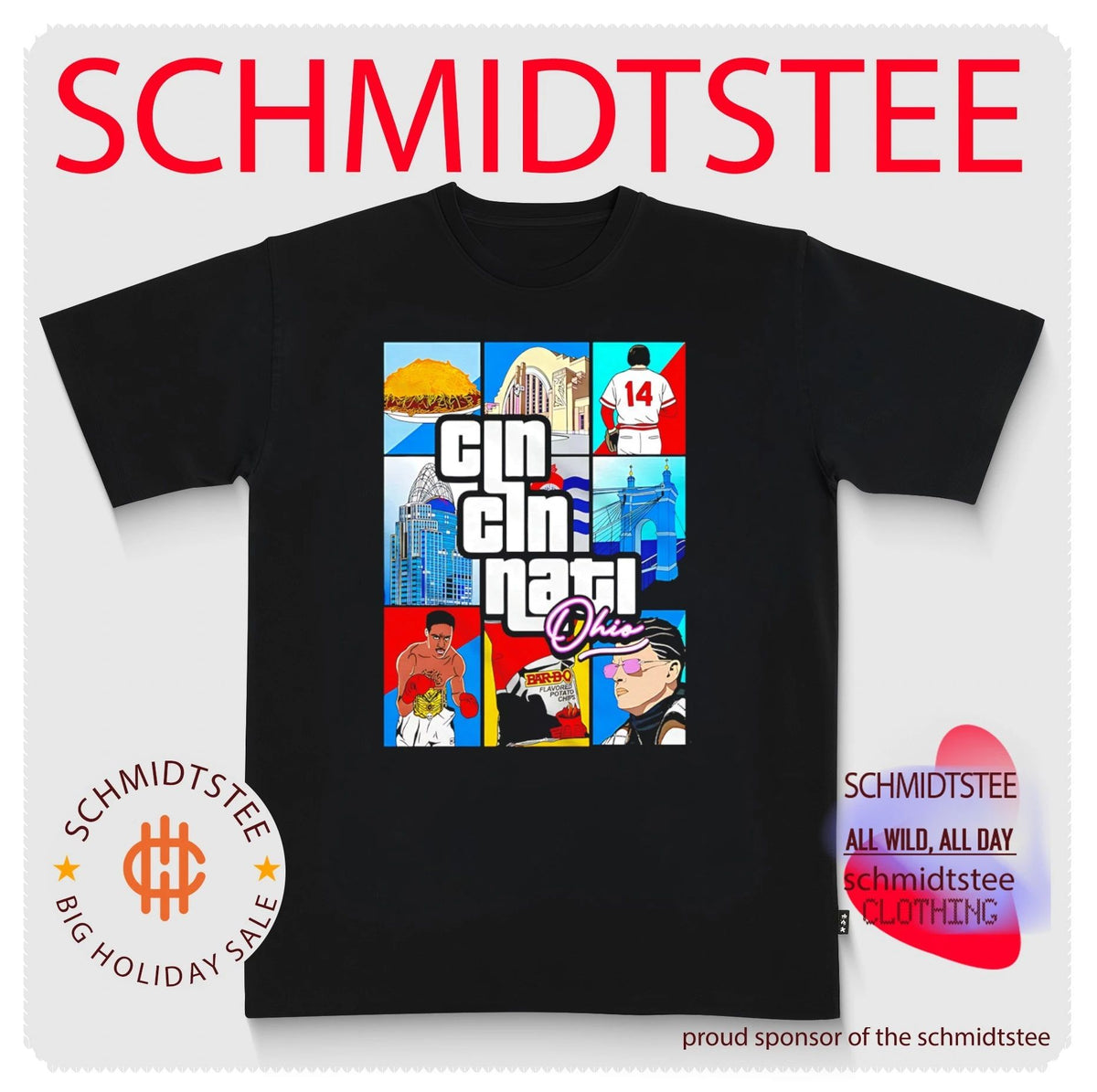 Grand Theft Cincy October Artist Series Cincinnati GTA shirt