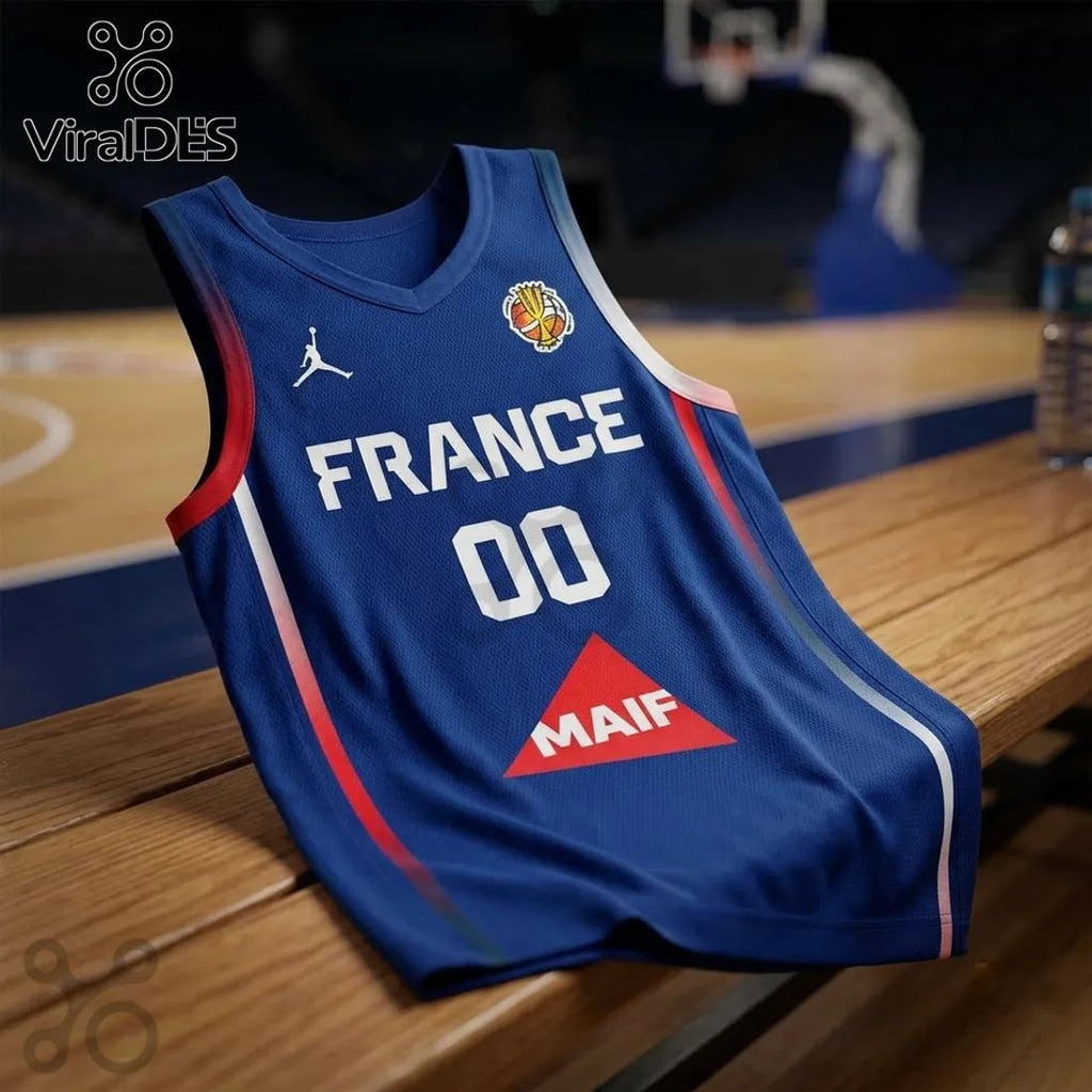 France Women’s Basketball 2026 FIBA World Cup Blue Jersey