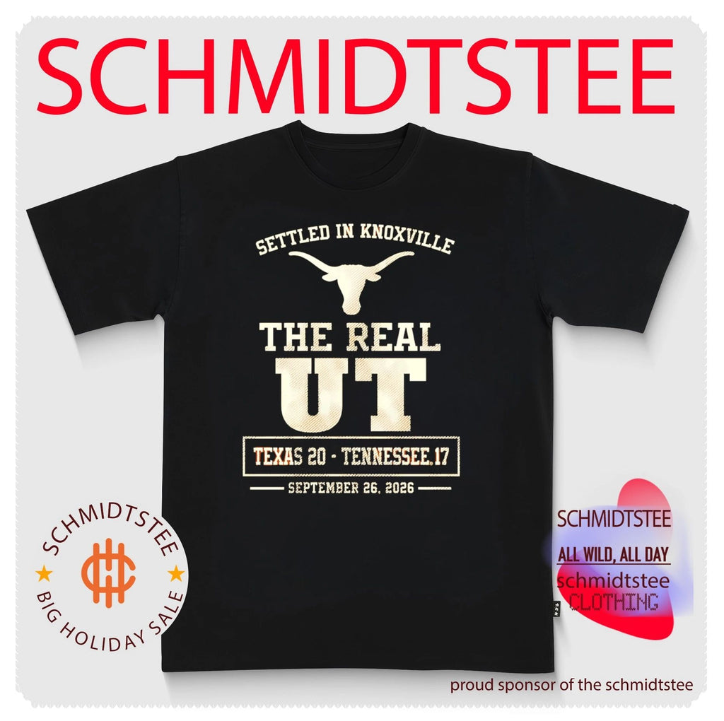 Texas Longhorns vs Tennessee Volunteers Settled In Knoxville The Real UT 20-17 Score shirt