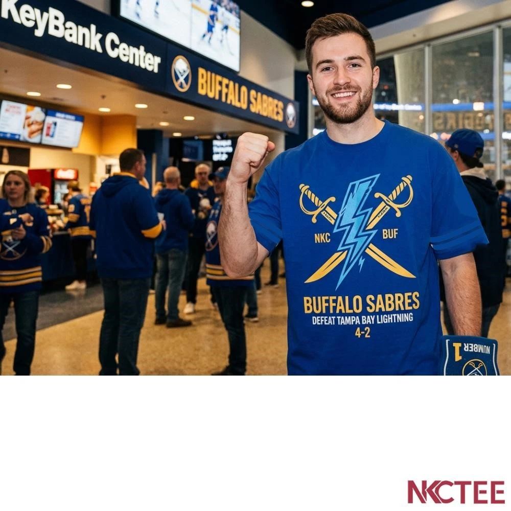 NKCtees 2026 Buffalo Sabres defeat Tampa Bay Lightning 4-2 to tie for division lead shirt