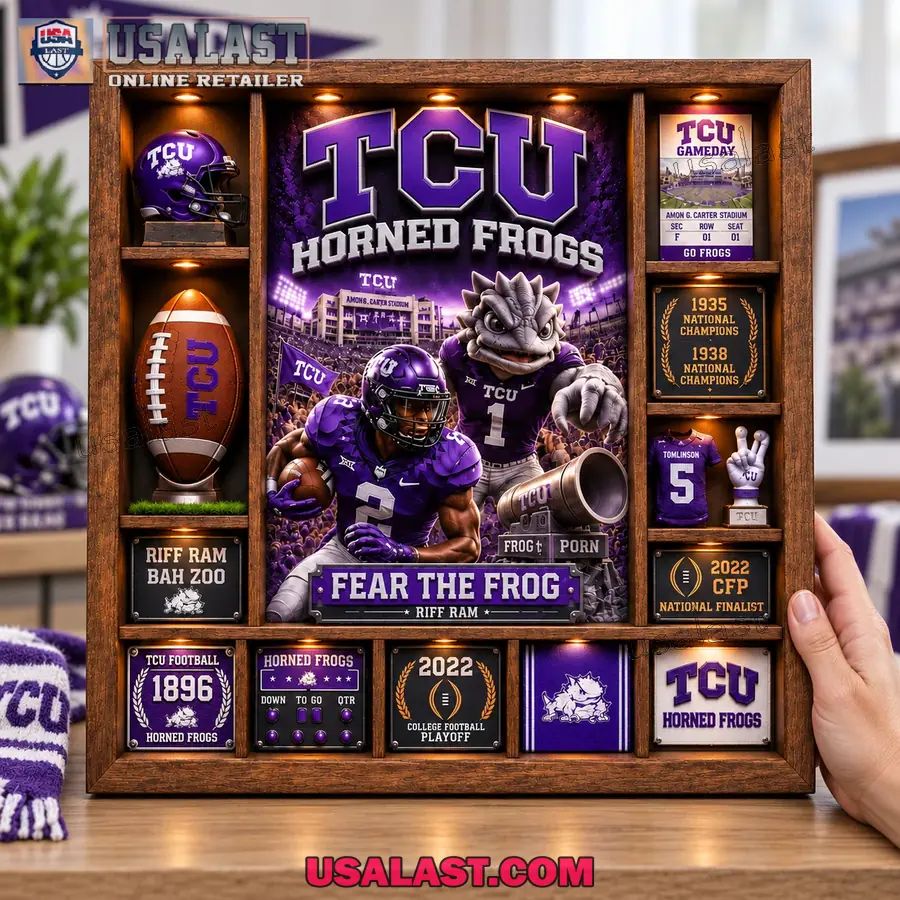 TCU Horned Frogs Custom Frame Light Box
