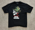 VINTAGE Y2K METAL MULISHA SHIRT Men’s Black Large GRAPHIC Skull World Domination