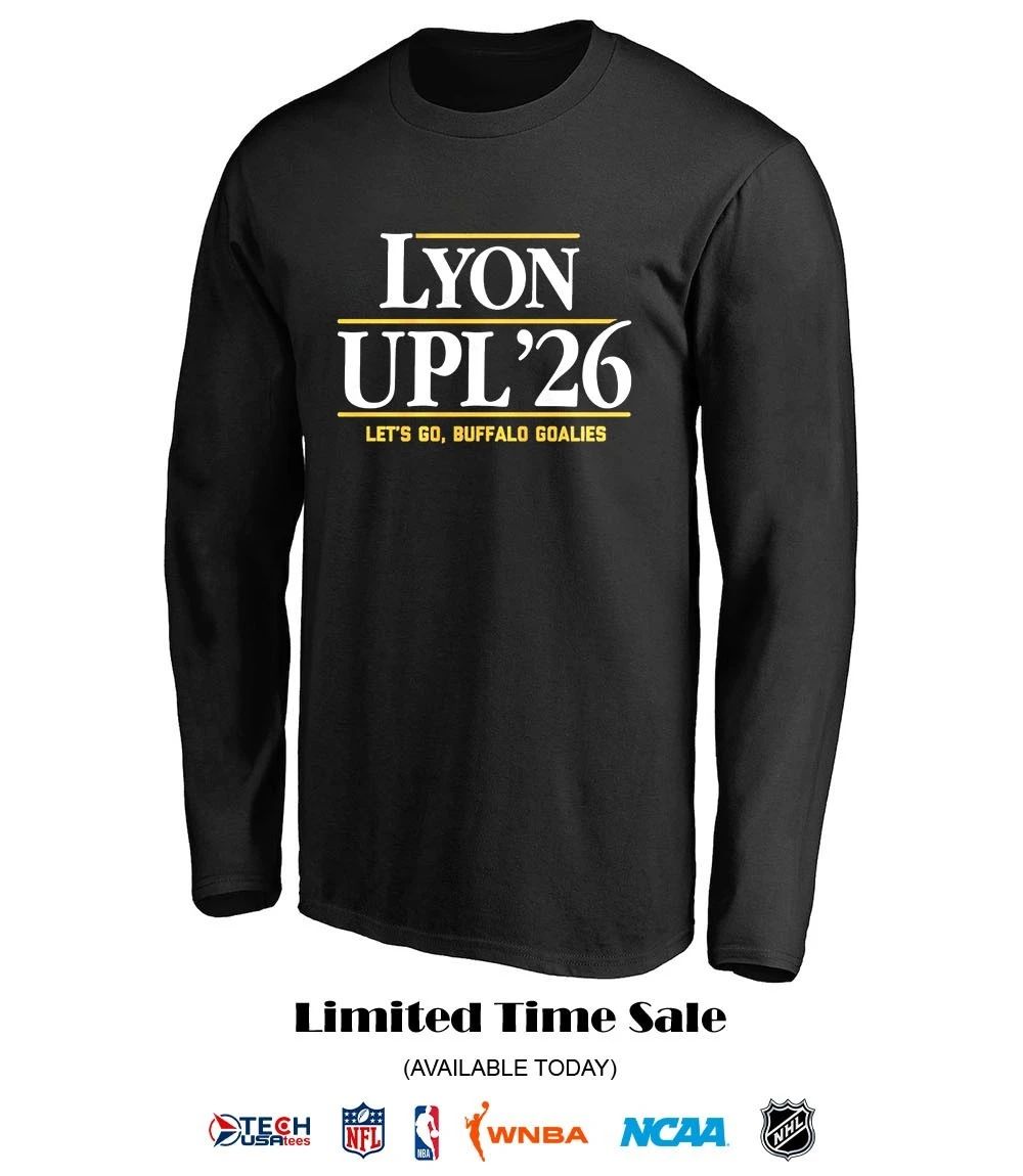 Alex Lyon and Ukko-Pekka Luukkonen Buffalo Sabres 2026 let’s go Buffalo Goalies shirt