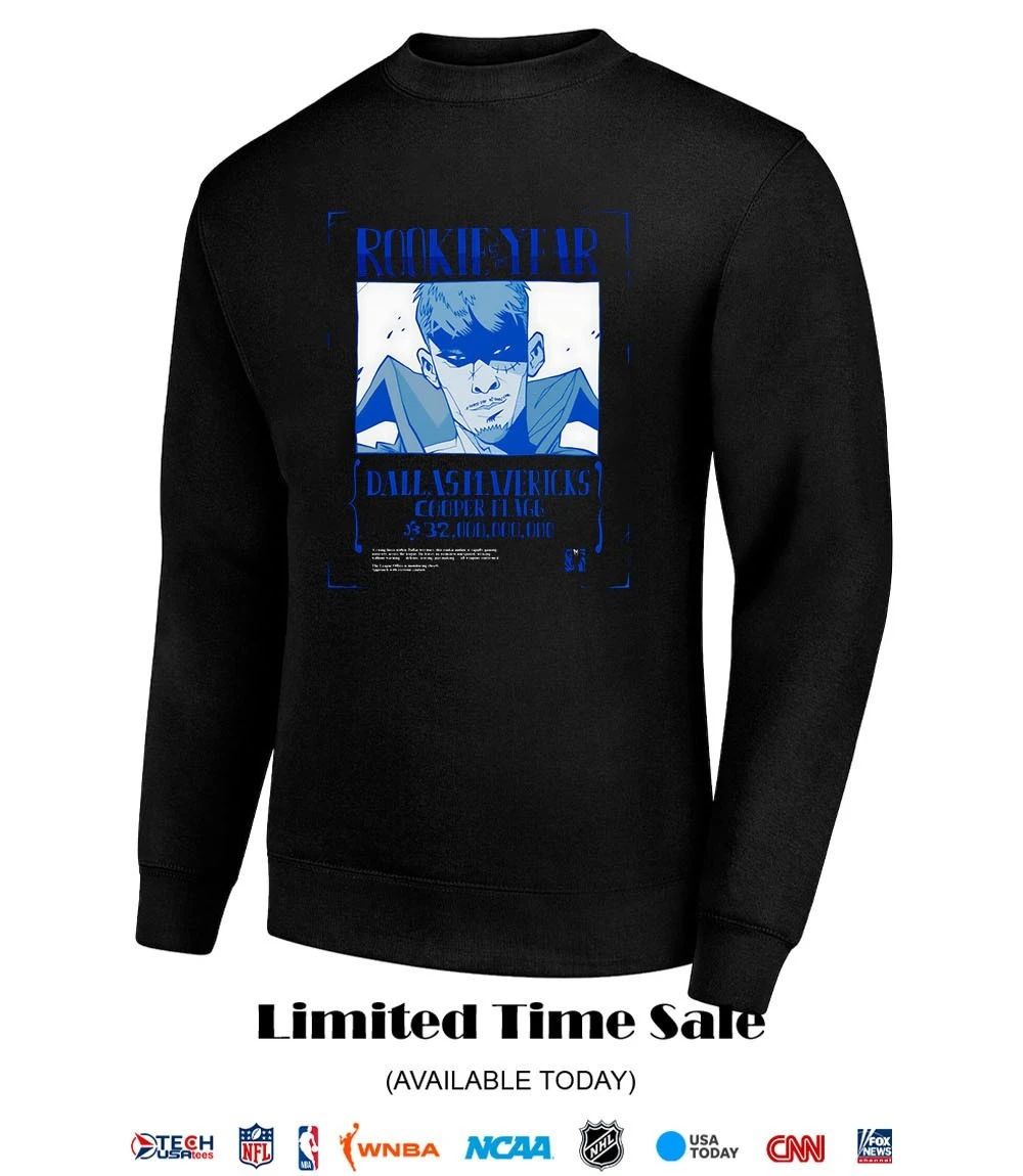 Rookie of the Year Dallas Mavericks Cooper Flagg 2026 comic shirt