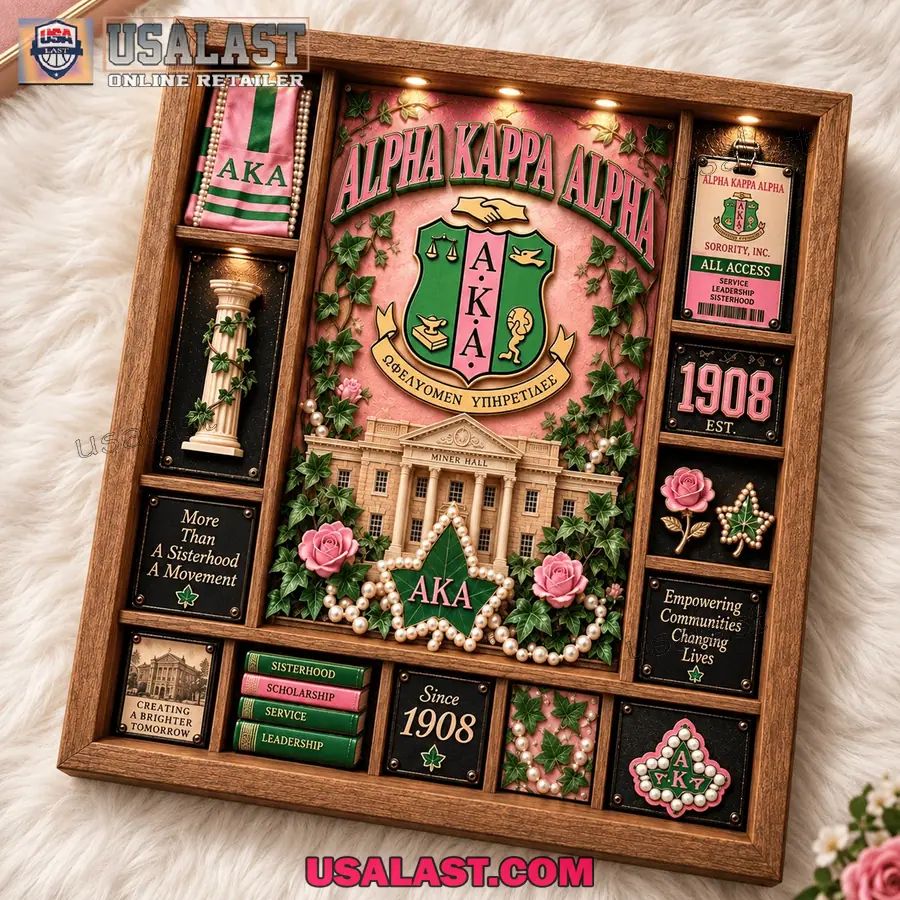 Alpha Kappa Alpha Custom Frame Light Box