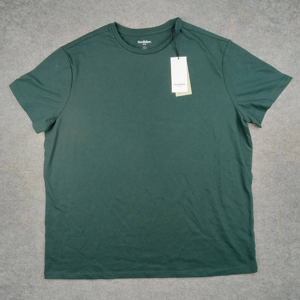 Goodfellow Shirt Mens XL Green Standard Regular Crewneck Basic Blank Plain New