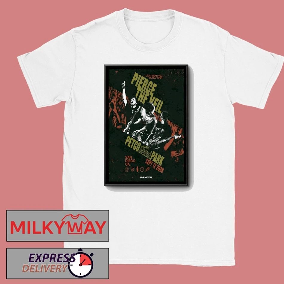 Pierce The Veil Sept 12 2026 Petco Park in San Diego, CA Poster shirt