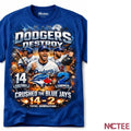 NKCtees Dodgers Total Domination 14-2 Los Angeles Baseball Blowout Victory shirt
